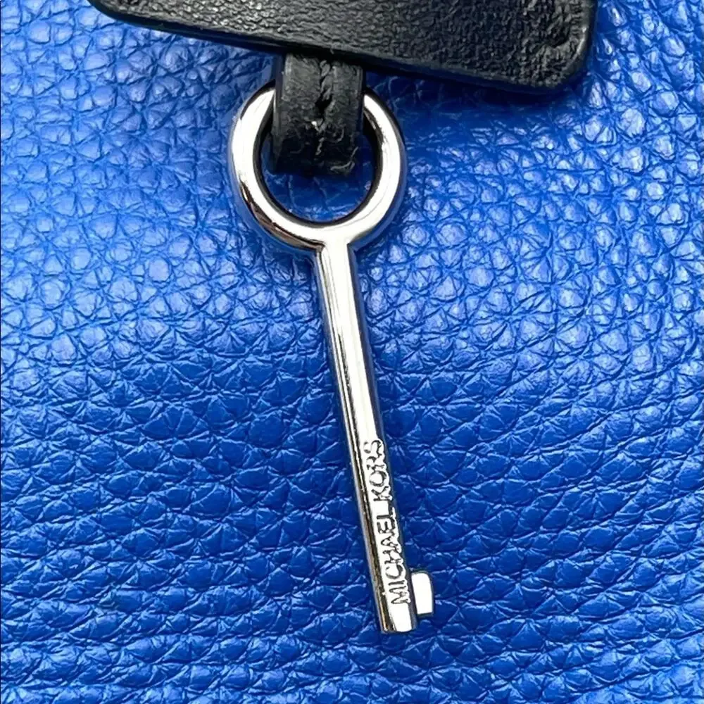 MICHAEL Michael Kors Large Kirby Satchel Electric Blue EUC - Picture 6 of 16